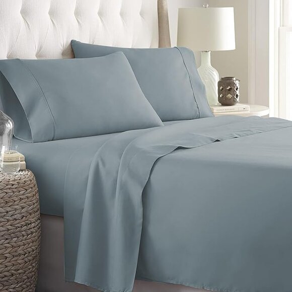 Sheet Set - 6 Piece Set Including 4 Pillowcases - Deep Pockets - Breatha… - Picture 2 of 5